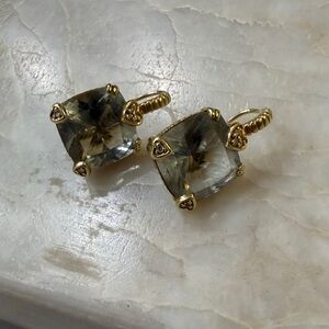 Judith Ripka 14k gold earrings